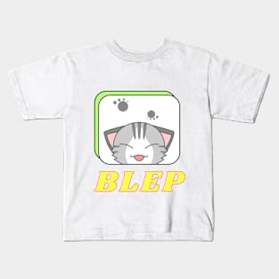 Kitty blep Kids T-Shirt